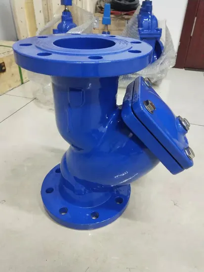 DIN3202 F1 En1092-2 Pn10 Pn16 BS En558 F1 ANSI as 2129 Table D E Ductile Spheroidal Graphite Nodular Ductile Cast Iron Di SS304 316 Screen Y-Strainer Filter